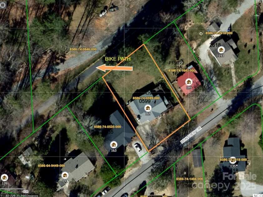 169 Montview Circle, Brevard, NC 28712.  MLS# CAR4276935, YatesRealty ID 1349. Ecusta Trail Bike Path behind the house.