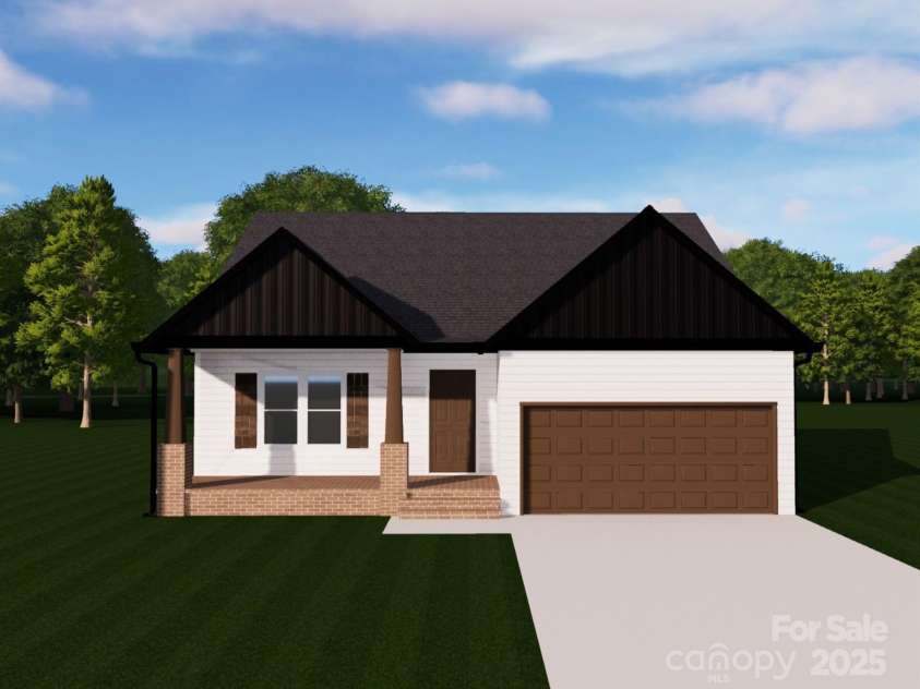 8455 NC 152 Highway, Mooresville, NC 28115.  MLS# CAR4234438, YatesRealty ID 13490. Digital Rendering of Front of Home