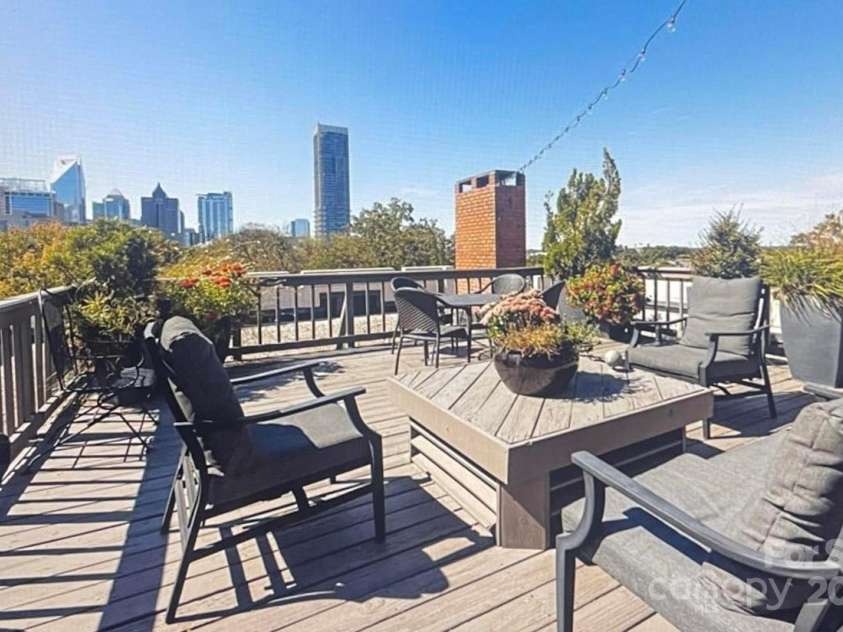 301 10th Street, Charlotte, NC 28202.  MLS# CAR4299886, YatesRealty ID 13498. 5th Rooftop Terrace-great to entertain your guests
