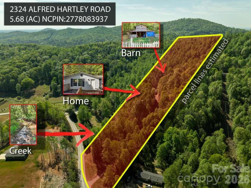 2324 Alfred Hartley Road, Lenoir, NC 28645.  MLS# CAR4371662, YatesRealty ID 13508. 