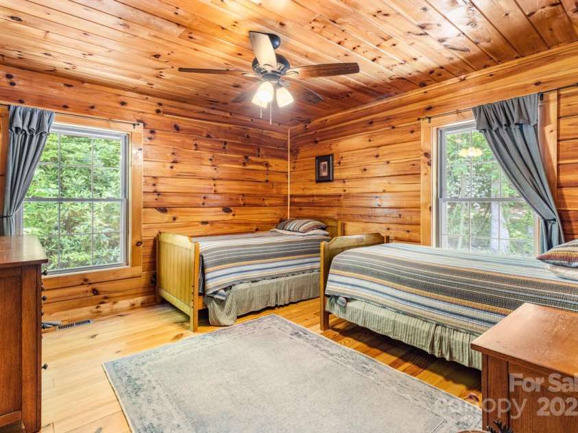 28 Upper Ridge Road, Black Mountain, NC 28711.  MLS# CAR4274380, YatesRealty ID 1351. Second bedroom at 26 Upper Ridge