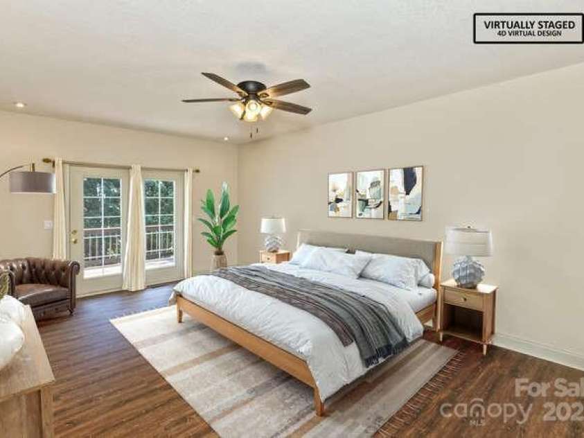 16 Devonshire Drive, Mills River, NC 28759.  MLS# CAR4245659, YatesRealty ID 13513. Virtually Staged primary bedroom 1