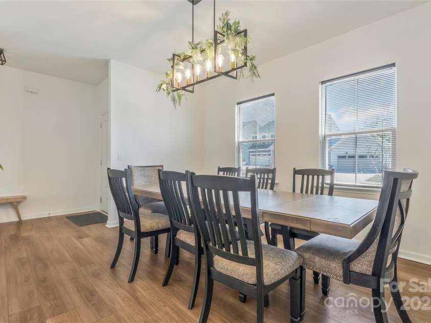 14224 Canemeadow Drive, Charlotte, NC 28278.  MLS# CAR4246314, YatesRealty ID 13517. Sellers upgraded the light fixtures... Dining room/ flex space/ office. Make it your own