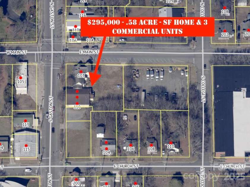 103 Main Street, Dallas, NC 28034.  MLS# CAR4246758, YatesRealty ID 13537. 
