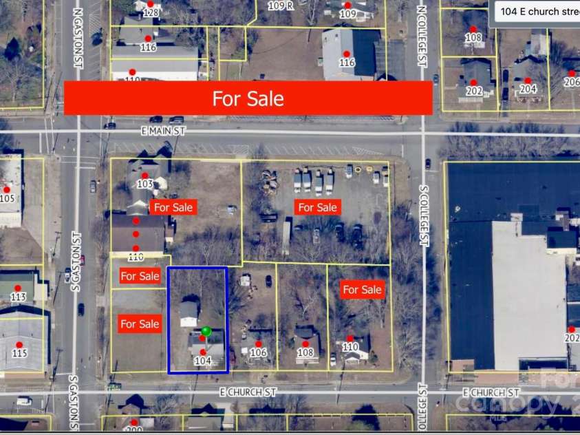 103 Main Street, Dallas, NC 28034.  MLS# CAR4246758, YatesRealty ID 13537. 