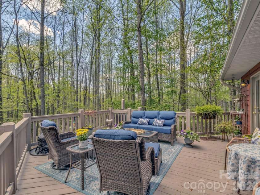 211 Rustic Road, Waynesville, NC 28786.  MLS# CAR4371760, YatesRealty ID 13537. Front Porch Area