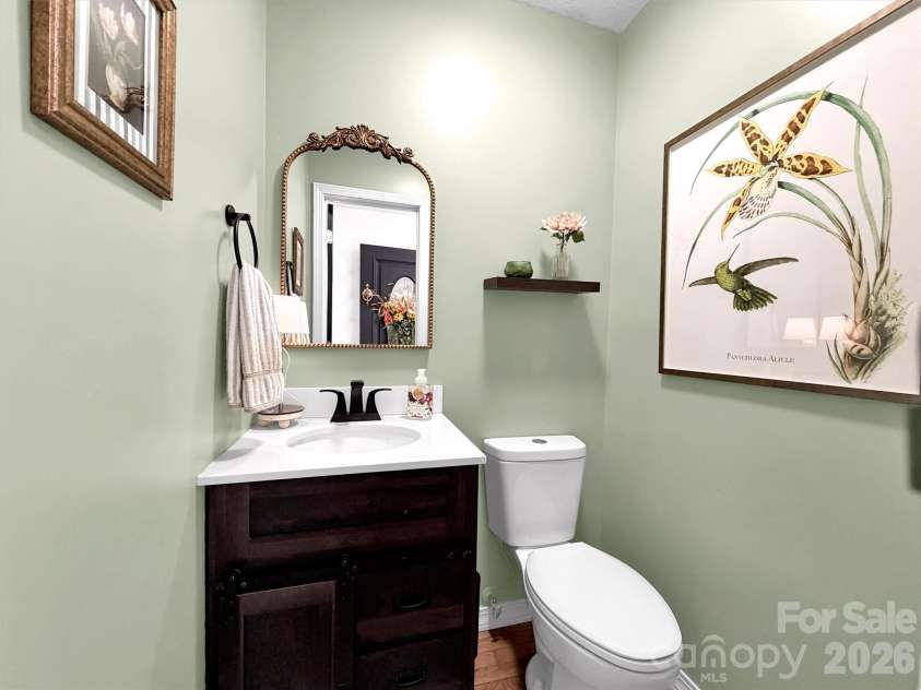 211 Rustic Road, Waynesville, NC 28786.  MLS# CAR4371760, YatesRealty ID 13537. Powder Room