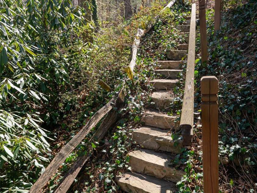 3 Angel Circle, Asheville, NC 28803.  MLS# CAR4238450, YatesRealty ID 13542. Steps from driveway to basement
