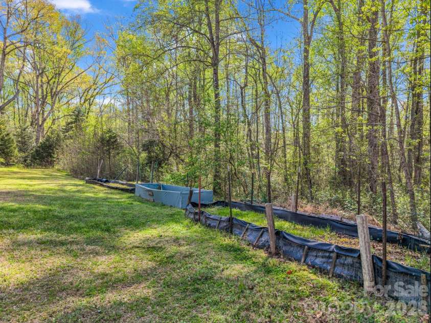 342 Lee Cudd Road, Rutherfordton, NC 28139.  MLS# CAR4344516, YatesRealty ID 13561. Back Yard Garden Area