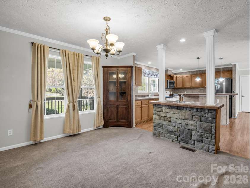342 Lee Cudd Road, Rutherfordton, NC 28139.  MLS# CAR4344516, YatesRealty ID 13561. Dining Room