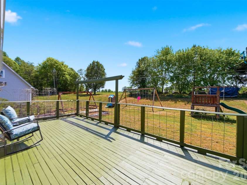 1730 Hamilton Street, Hickory, NC 28602.  MLS# CAR4368375, YatesRealty ID 13562. Expansive deck overlooking backyard
