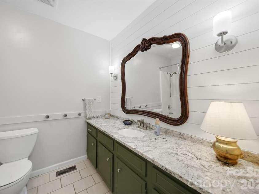 1730 Hamilton Street, Hickory, NC 28602.  MLS# CAR4368375, YatesRealty ID 13562. Hall bathroom with quartz countertop