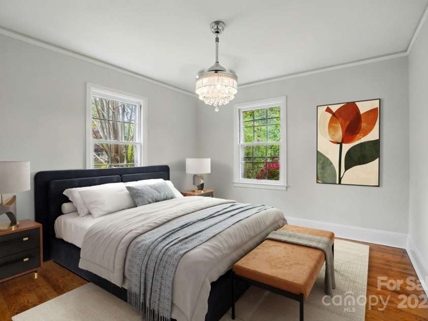 3221 Cosby Place, Charlotte, NC 28205.  MLS# CAR4240155, YatesRealty ID 13567. Virtually staged bedroom 1