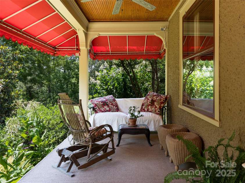 9 West Street Extension, Asheville, NC 28801.  MLS# CAR4299248, YatesRealty ID 13591. Cozy Front Porch Seating