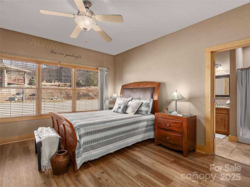 330 Vista Drive, Mars Hill, NC 28754.  MLS# CAR4229157, YatesRealty ID 13598. Main level bedroom with ensuite.
