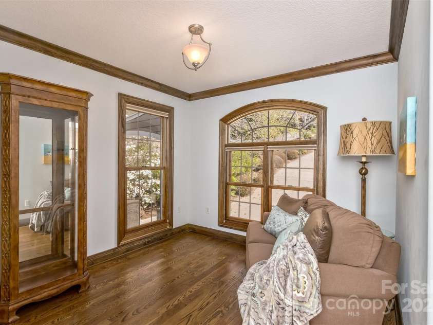 22 Valley Drive, Weaverville, NC 28787.  MLS# CAR4244497, YatesRealty ID 13599. One of the main level guest bedrooms