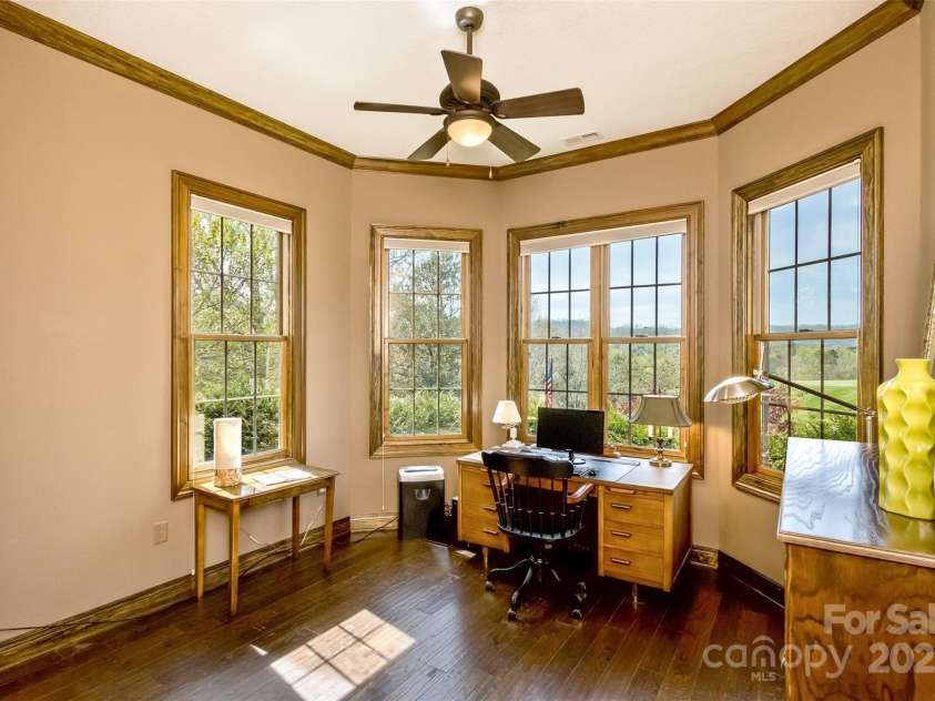 22 Valley Drive, Weaverville, NC 28787.  MLS# CAR4244497, YatesRealty ID 13599. The second lower level bedroom also offers amazing views