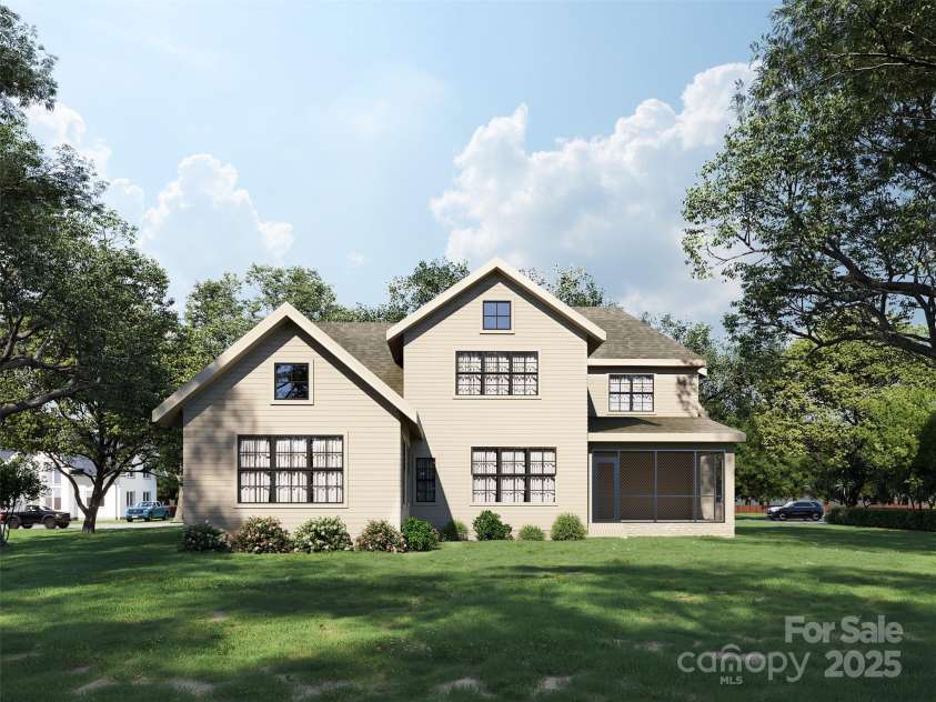 3814 Topsfield Road, Charlotte, NC 28211.  MLS# CAR4207758, YatesRealty ID 1360. Back Elevation