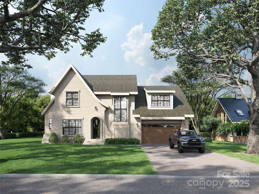 3814 Topsfield Road, Charlotte, NC 28211.  MLS# CAR4207758, YatesRealty ID 1360. Front Elevation