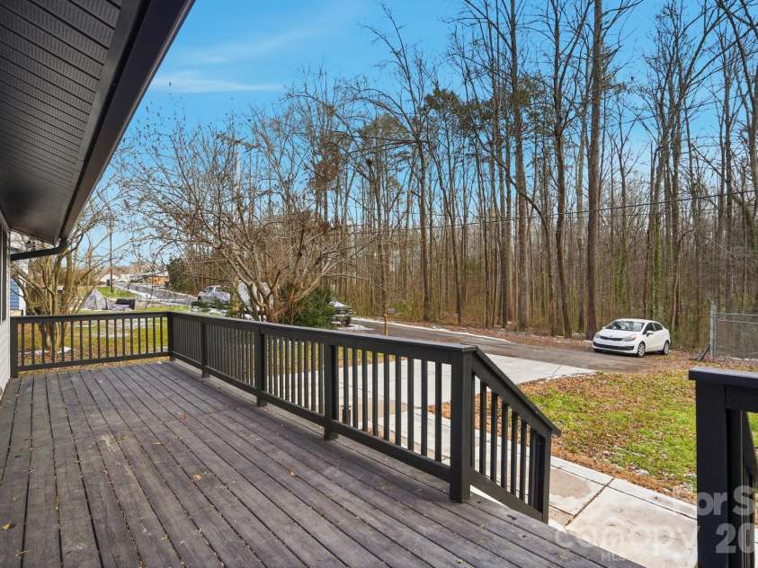 704 Border Street, Dallas, NC 28034.  MLS# CAR4342695, YatesRealty ID 1360. Deck views of across street