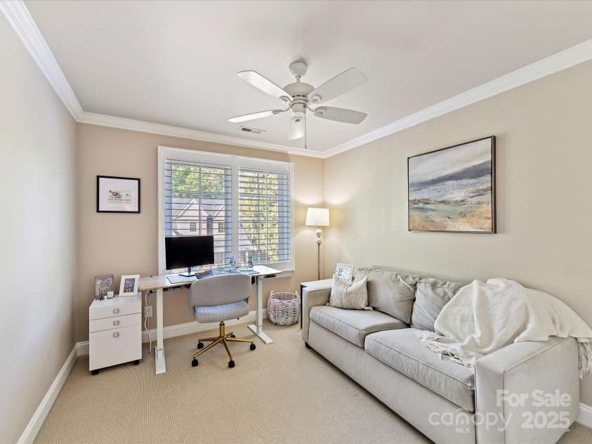 4407 Coventry Row Court, Charlotte, NC 28270.  MLS# CAR4244073, YatesRealty ID 13615. Guest Bedroom 2 used as an office