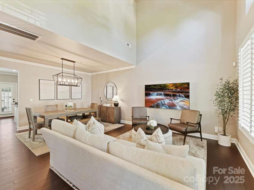 4407 Coventry Row Court, Charlotte, NC 28270.  MLS# CAR4244073, YatesRealty ID 13615. Living Room view 1