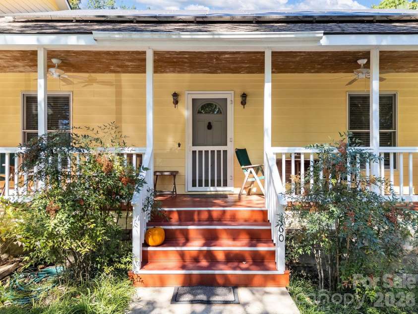 160 Caledonia Road, Landrum, SC 29356.  MLS# CAR4314636, YatesRealty ID 13619. Front porch