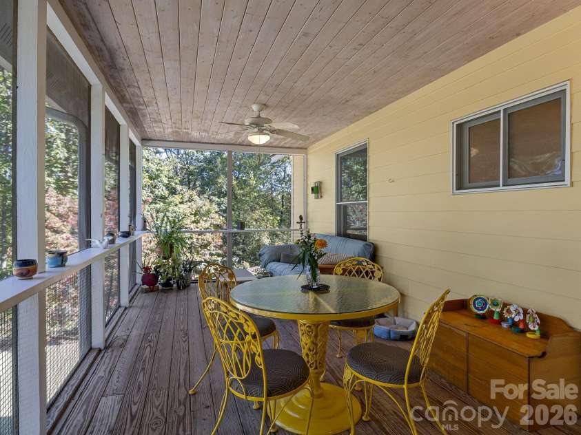 160 Caledonia Road, Landrum, SC 29356.  MLS# CAR4314636, YatesRealty ID 13619. Screened porch