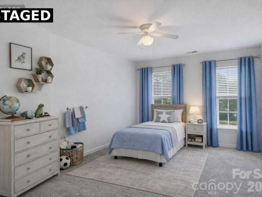 225 Horizon Circle, Rock Hill, SC 29732.  MLS# CAR4366961, YatesRealty ID 13627. Staged Bedroom #3 Upstairs