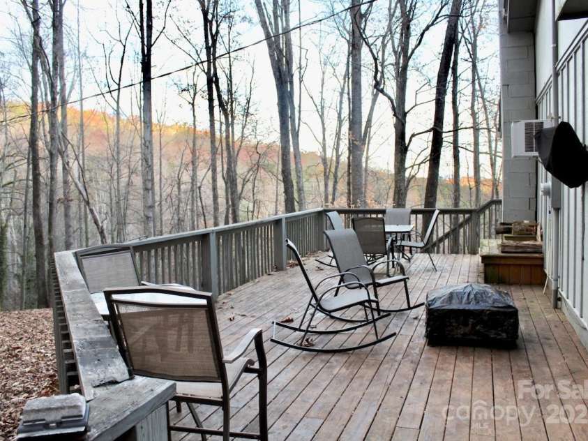 141 Charity Lane, Candler, NC 28715.  MLS# CAR4204175, YatesRealty ID 1364. Large Deck with Mountain views
