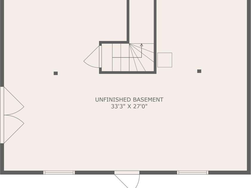 61 Quiet Woods Drive, Leicester, NC 28748.  MLS# CAR4241000, YatesRealty ID 13646. Unfinished Basement Level