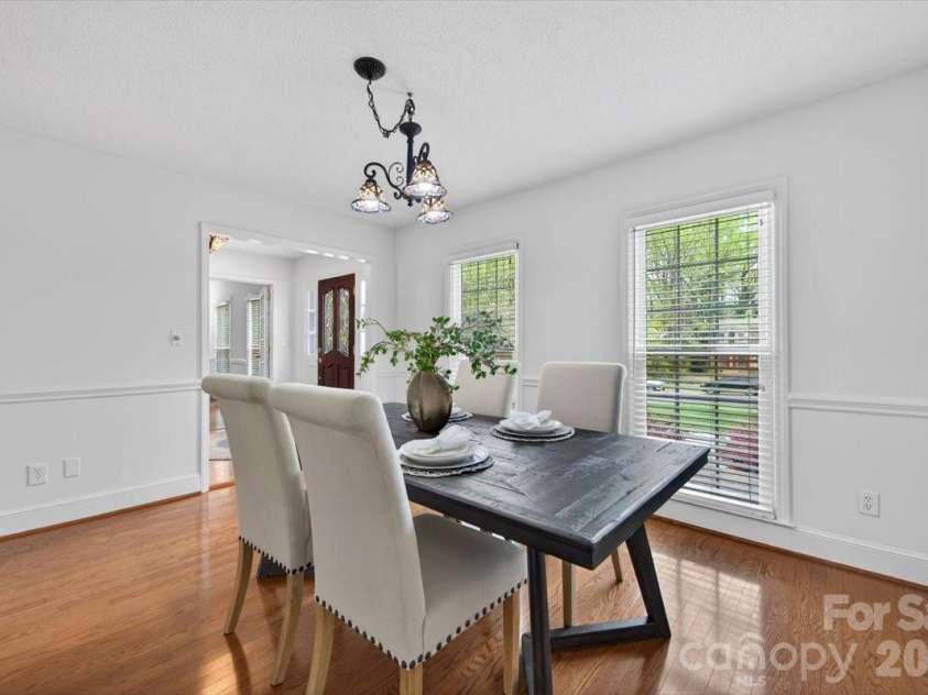 5918 Foxcrest Drive, Mint Hill, NC 28227.  MLS# CAR4364106, YatesRealty ID 13647. Dining Room