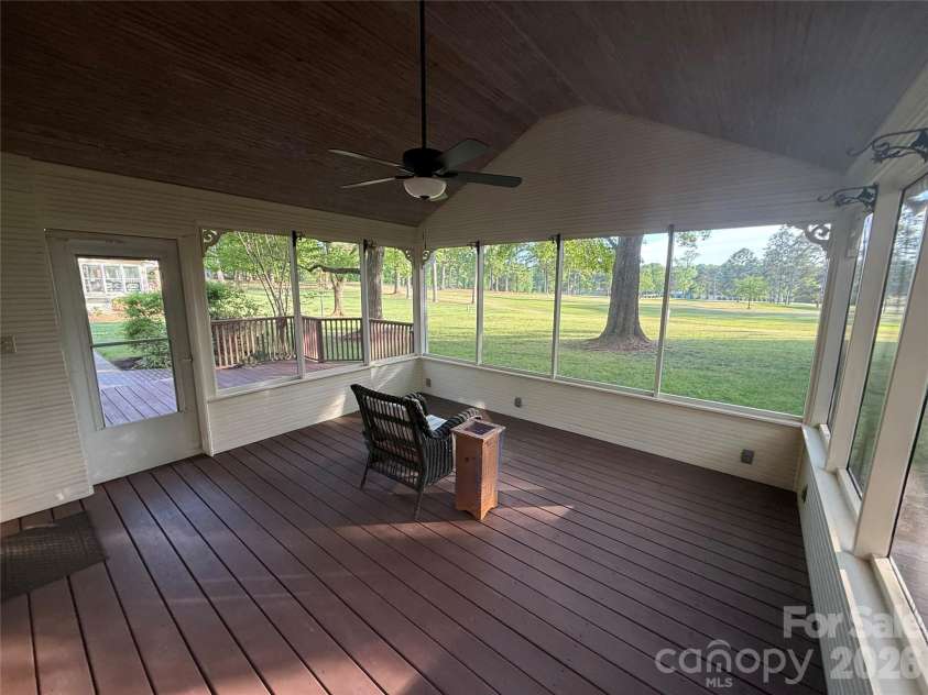 5918 Foxcrest Drive, Mint Hill, NC 28227.  MLS# CAR4364106, YatesRealty ID 13647. Screened in porch