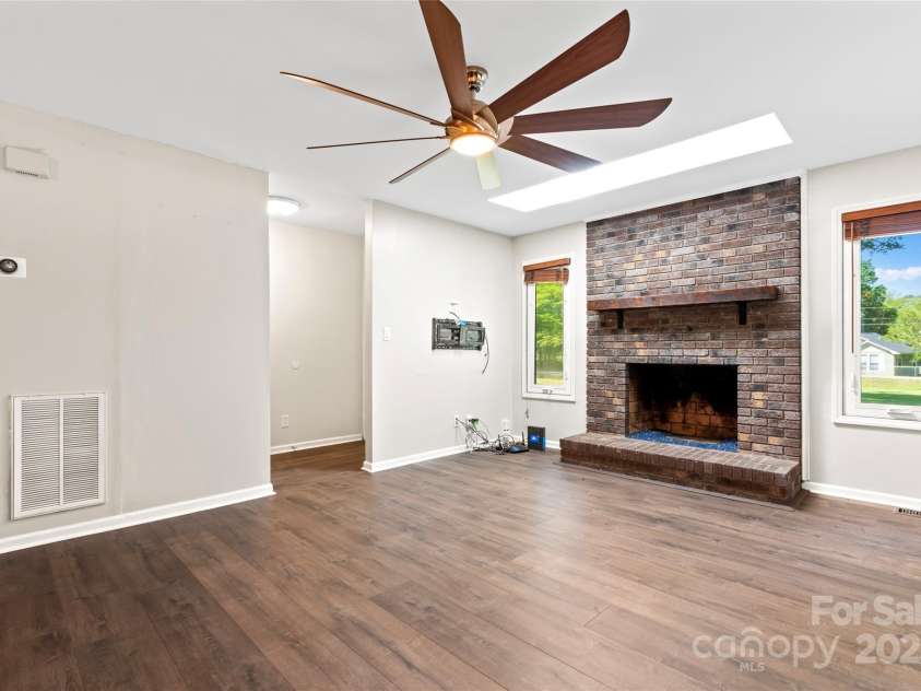 2615 Toddville Road, Charlotte, NC 28214.  MLS# CAR4245031, YatesRealty ID 13651. Fireplace in Living room