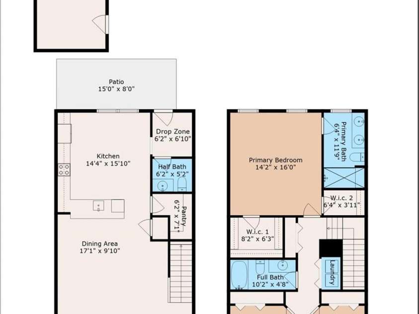 1066 Riverwalk Parkway, Rock Hill, SC 29730.  MLS# CAR4210322, YatesRealty ID 1366. Floorplan