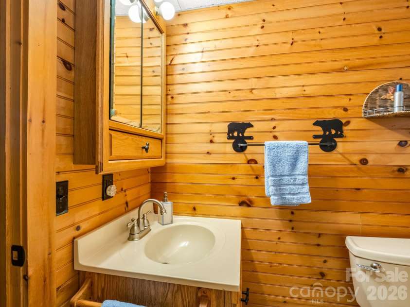190 Observation Ridge, Rutherfordton, NC 28139.  MLS# CAR4351178, YatesRealty ID 13668. Main Level Guest bath