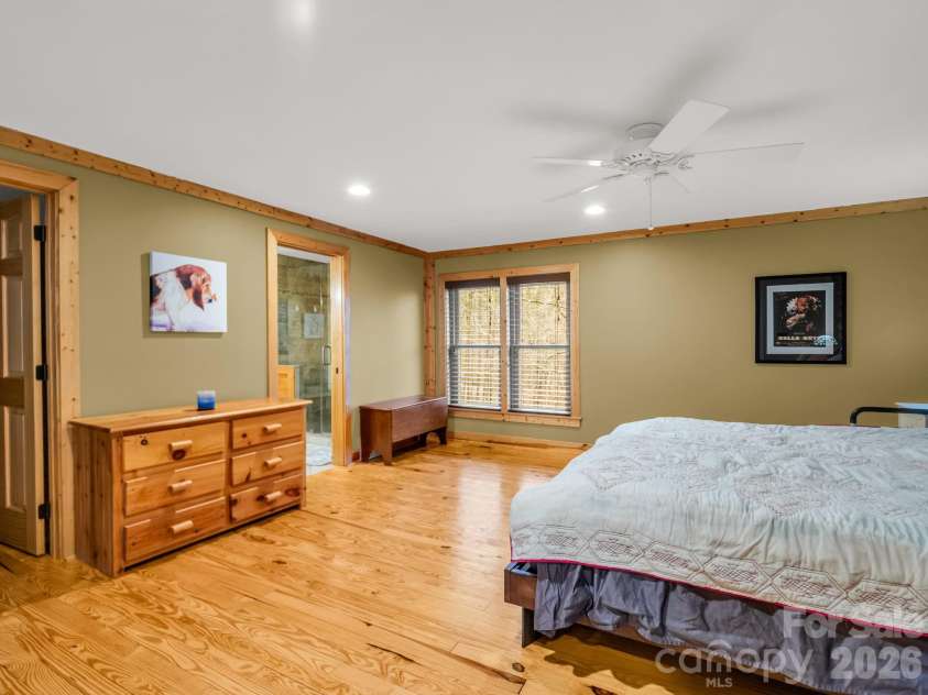 190 Observation Ridge, Rutherfordton, NC 28139.  MLS# CAR4351178, YatesRealty ID 13668. Primary Bedroom