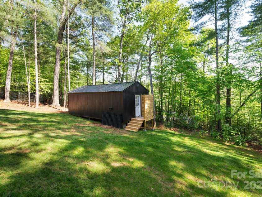 115 Summer Pine Lane, Fairview, NC 28730.  MLS# CAR4252070, YatesRealty ID 13675. Outbuilding with electrical conveys
