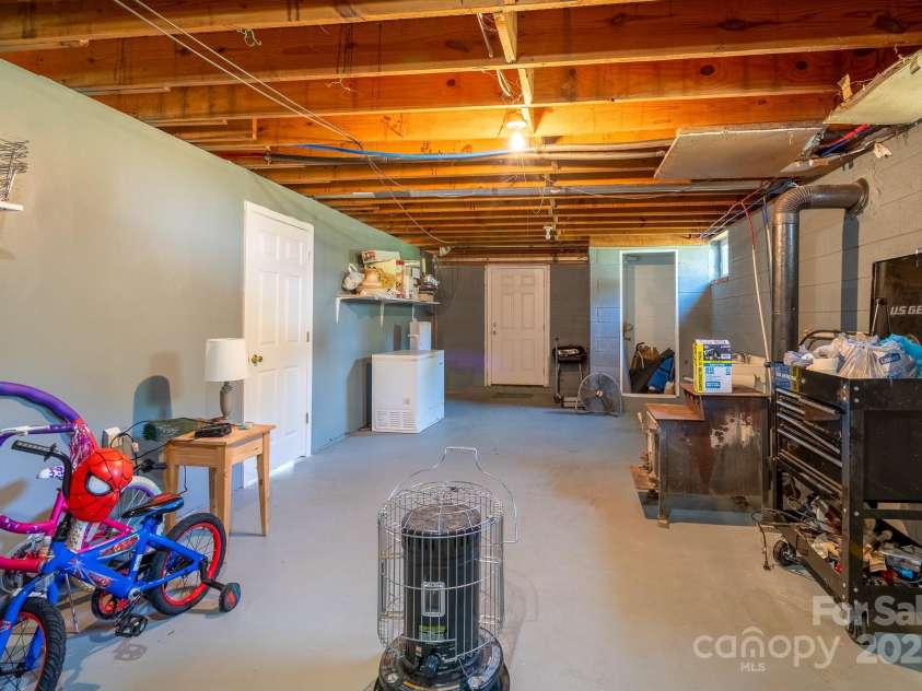 40359 Barnhardt Road, New London, NC 28127.  MLS# CAR4235032, YatesRealty ID 13706. Basement