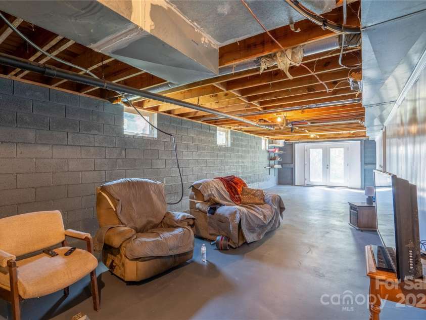 40359 Barnhardt Road, New London, NC 28127.  MLS# CAR4235032, YatesRealty ID 13706. Basement