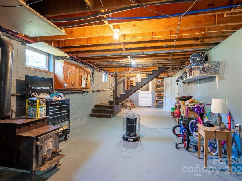 40359 Barnhardt Road, New London, NC 28127.  MLS# CAR4235032, YatesRealty ID 13706. Basement