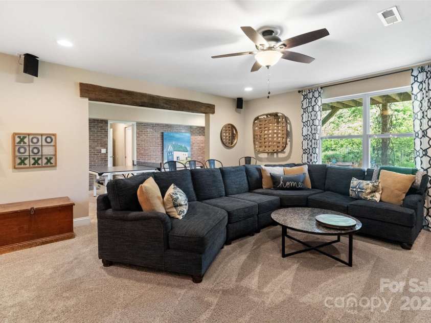 5301 Meadowcroft Way, Fort Mill, SC 29708.  MLS# CAR4248544, YatesRealty ID 13710. Basement living room