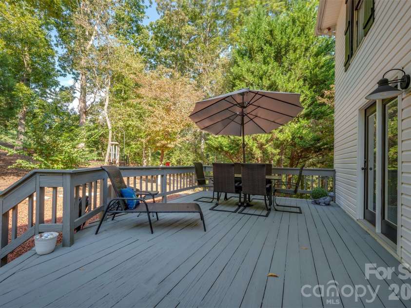 379 Moss Drive, Rutherfordton, NC 28139.  MLS# CAR4358911, YatesRealty ID 13718. Back Deck