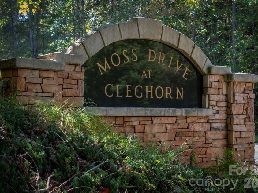 379 Moss Drive, Rutherfordton, NC 28139.  MLS# CAR4358911, YatesRealty ID 13718. Moss Drive Entrance