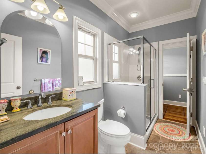 1903 Country Club Road, Hendersonville, NC 28739.  MLS# CAR4258556, YatesRealty ID 13720. Adjoining bathroom to upstairs bedroom two and flex space