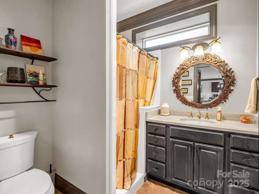 1903 Country Club Road, Hendersonville, NC 28739.  MLS# CAR4258556, YatesRealty ID 13720. Lower level full bath