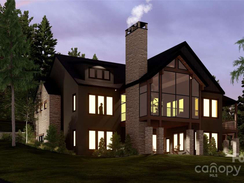 96 Split Rock Trail, Arden, NC 28704.  MLS# CAR4239845, YatesRealty ID 13723. Rear Elevation Rendering