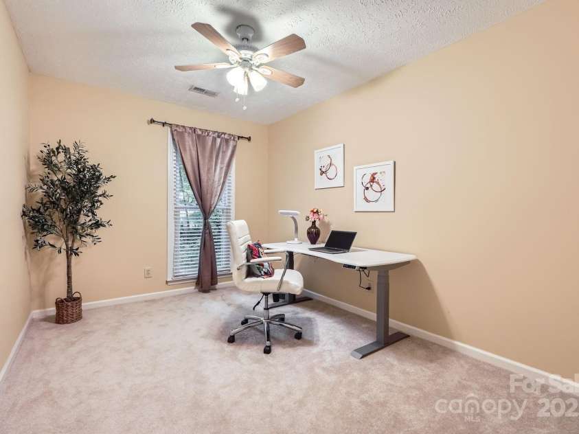 4145 Wall Street, Charlotte, NC 28209.  MLS# CAR4215362, YatesRealty ID 13725. Bedroom three, currently used as an office.
