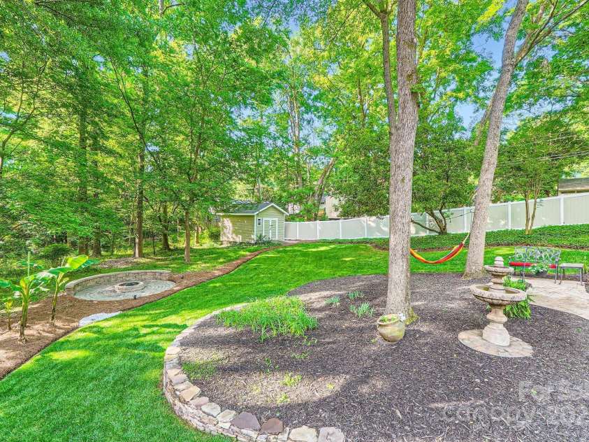 4145 Wall Street, Charlotte, NC 28209.  MLS# CAR4215362, YatesRealty ID 13725. Enjoy this peaceful landscape - perfect for unwinding or hosting.