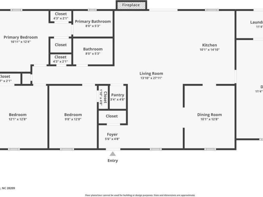 4145 Wall Street, Charlotte, NC 28209.  MLS# CAR4215362, YatesRealty ID 13725. Welcome home, to 4145 Wall Street. This is your new floor plan.